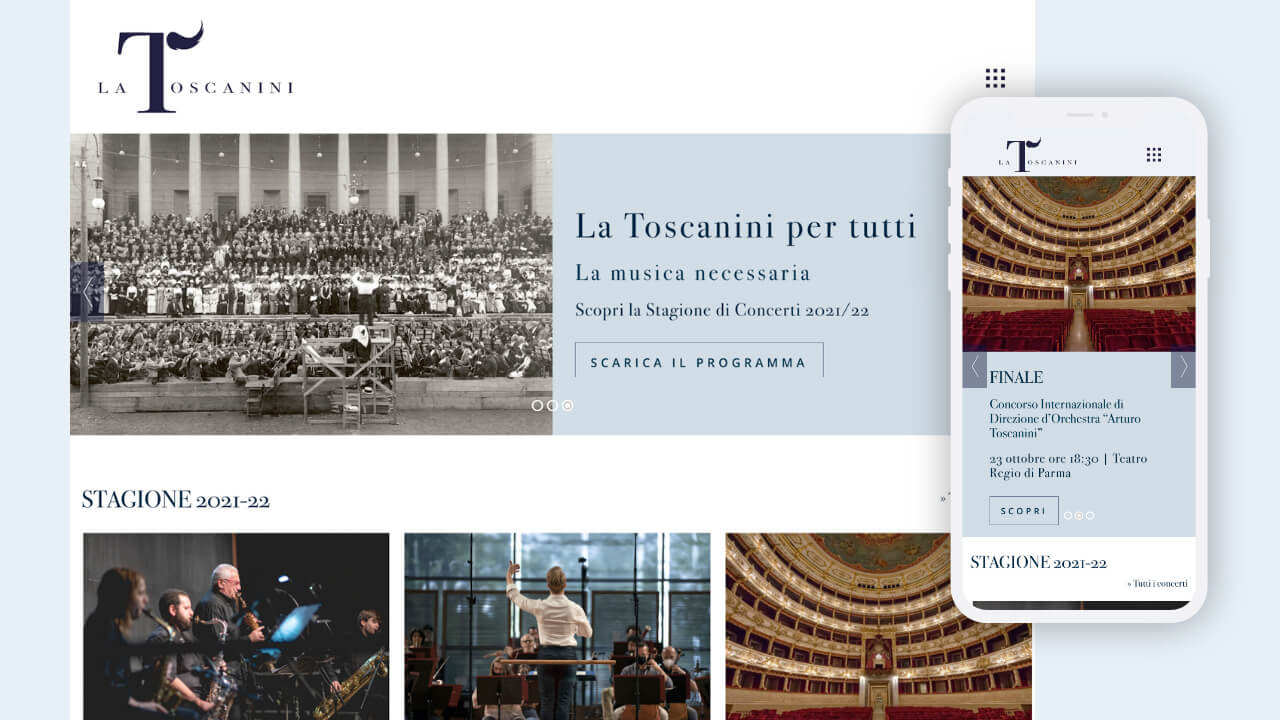 Fondazione Arturo Toscanini - Nuova user experience della homepage by Arachno