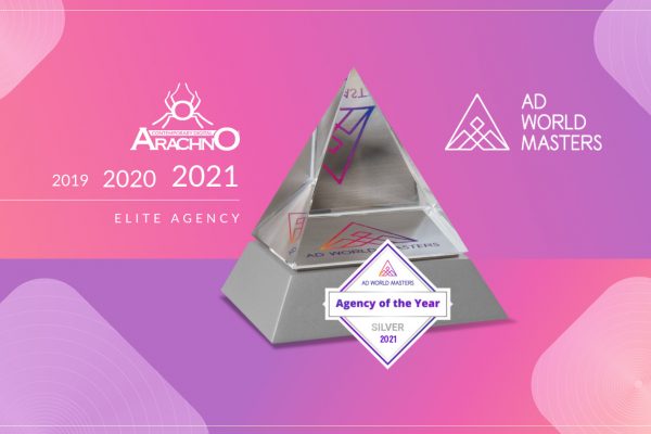 Ad World Masters 2021 : Arachno  Elite Digital Agency of the year.